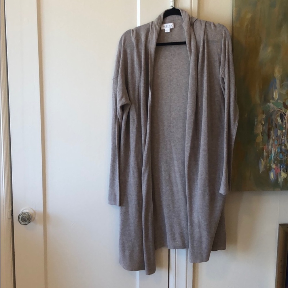 Tan cardigan - velvet by graham + Spencer!